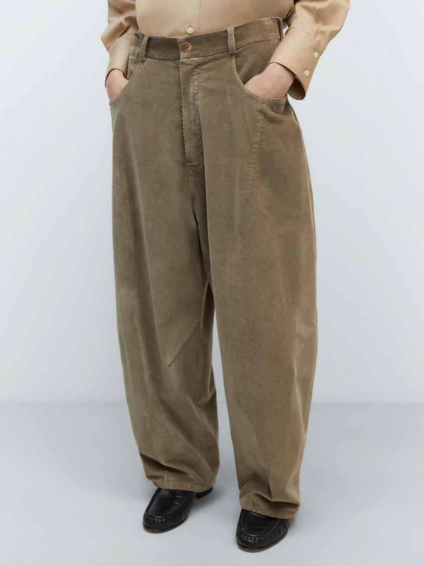 Corduroy Baggy Pants Sage