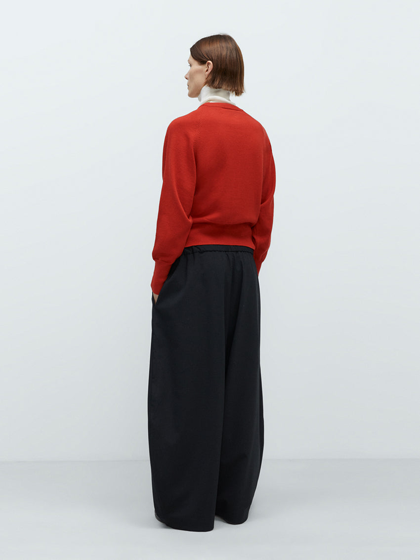 Merino Wool Sweater Red