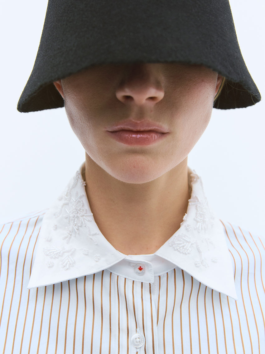 Embellished Striped Shirt