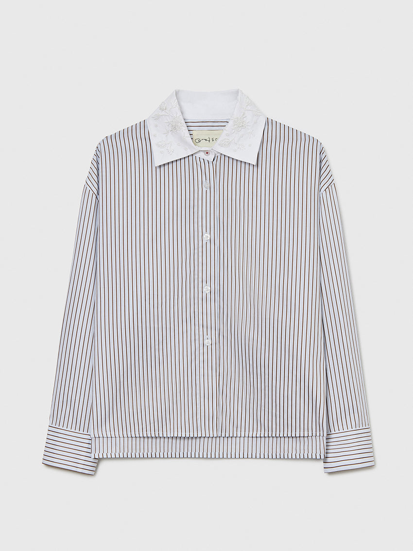 Embellished Striped Shirt
