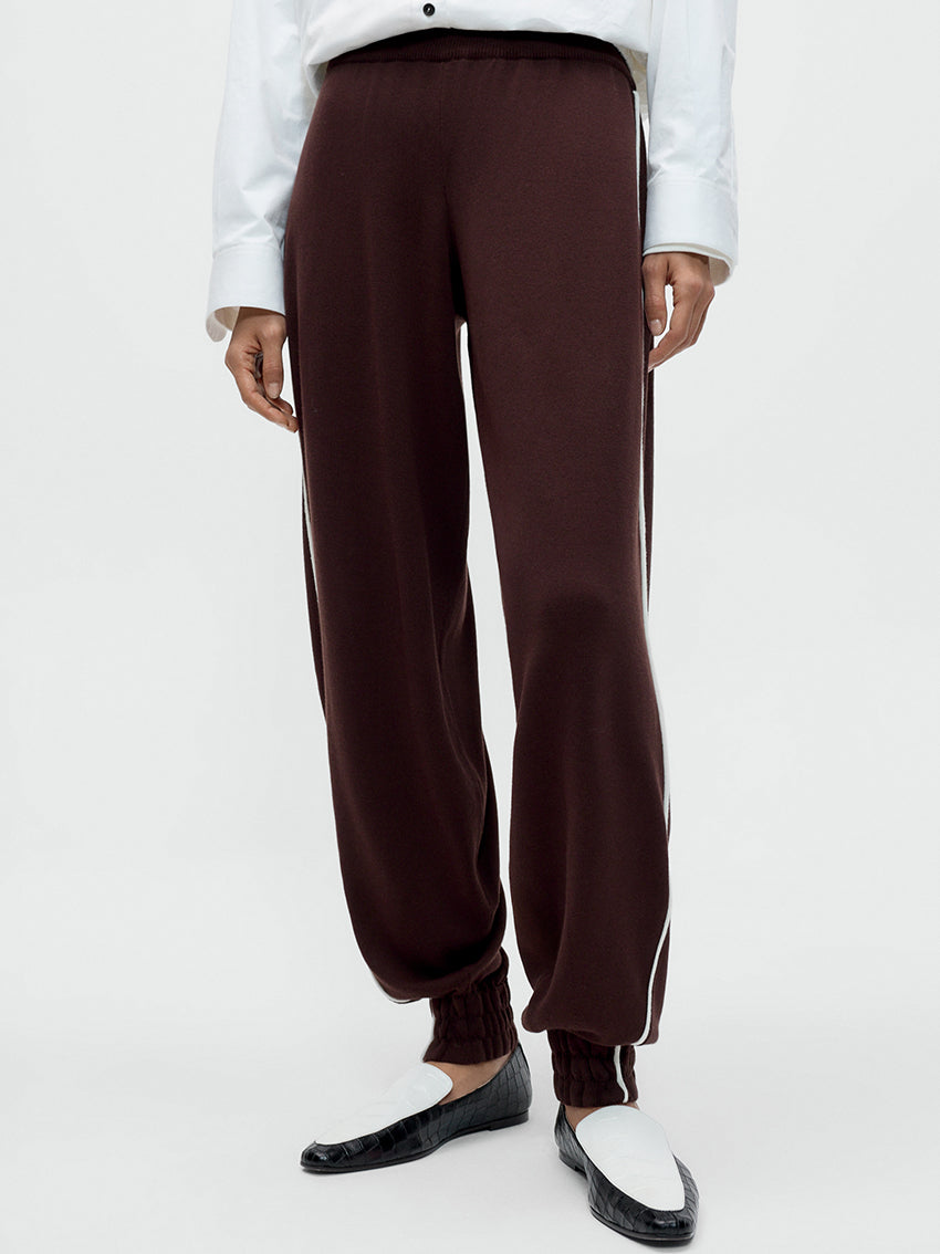 Organic Cotton Sporty Pants Brown