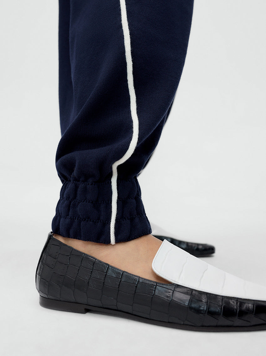 Organic Cotton Sporty Pants Navy