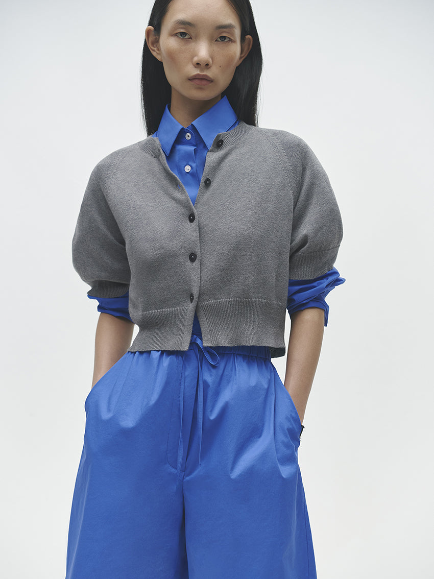 Cotton Cashmere Top Grey