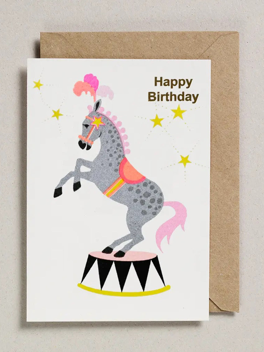 Card Happy Birthday Horse