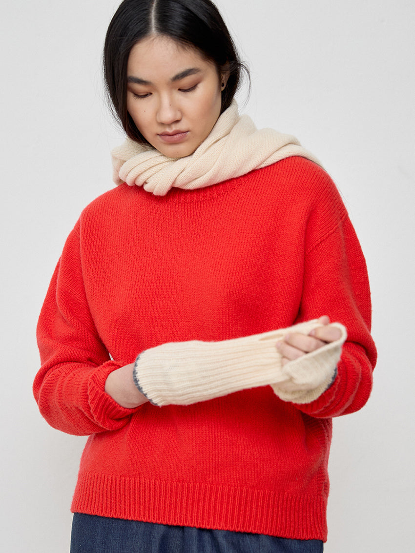 Ane Cashmere Merino Sweater Scarlet
