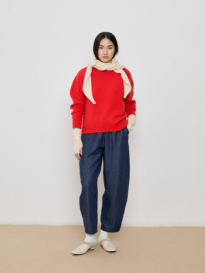 Ane Cashmere Merino Sweater Scarlet
