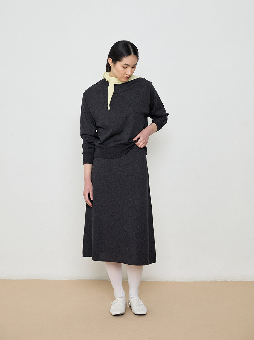 Freya Extrafine Merino Sweater Charcoal