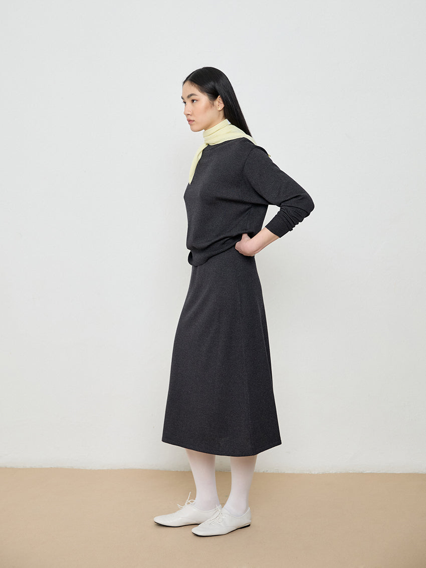 Freya Extrafine Merino Sweater Charcoal