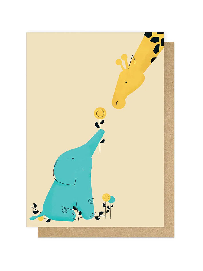 Baby Elephant 2 Greetings Card