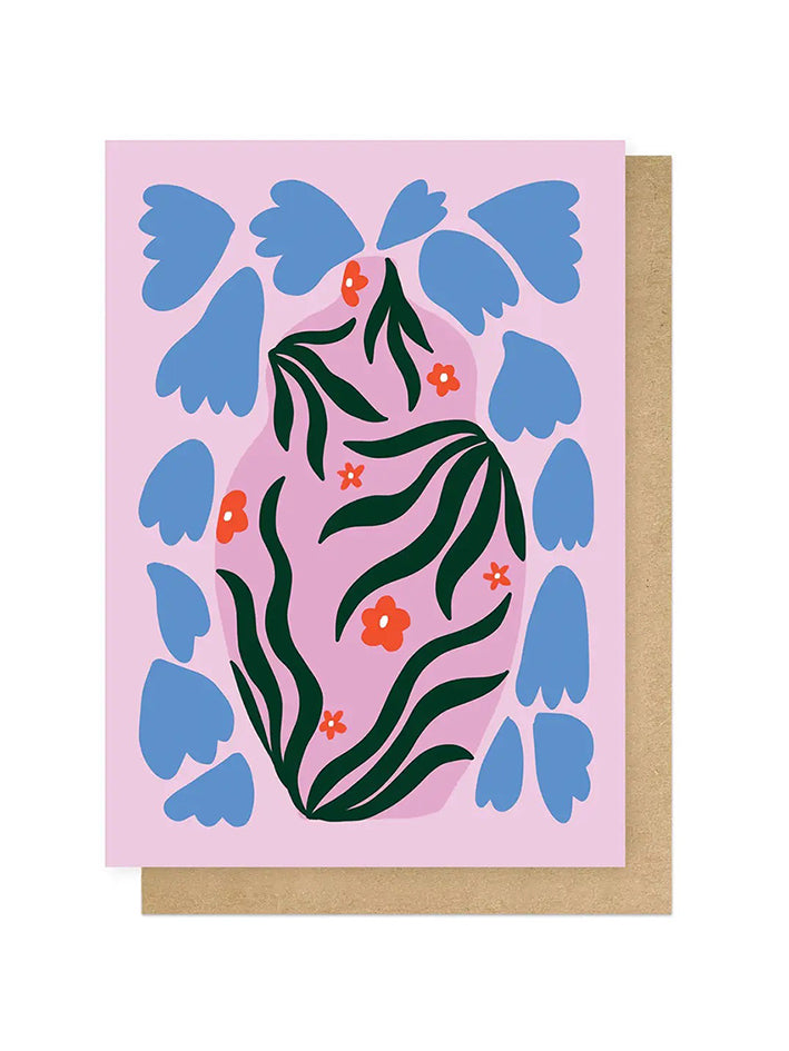 Daisy Pot Greetings Card