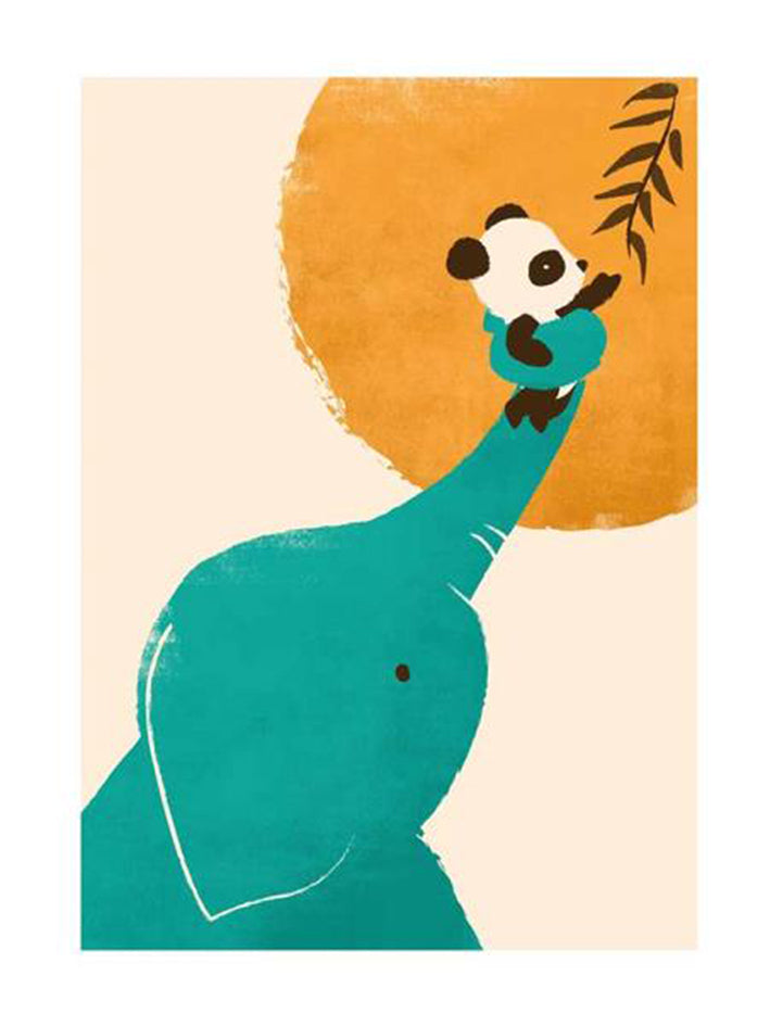 Panda's Little Helper Greetings Card