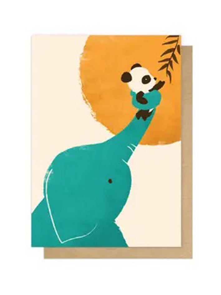 Panda's Little Helper Greetings Card