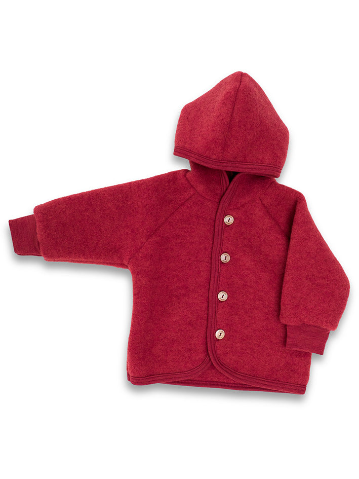 Baby Fleece Hoody Jacket  Jaspis Melange