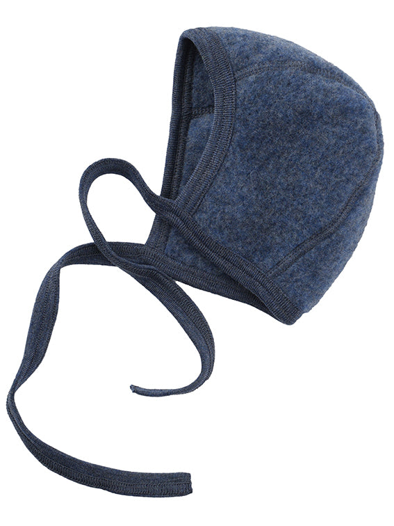 Baby Fleece Bonnet Blue Melange
