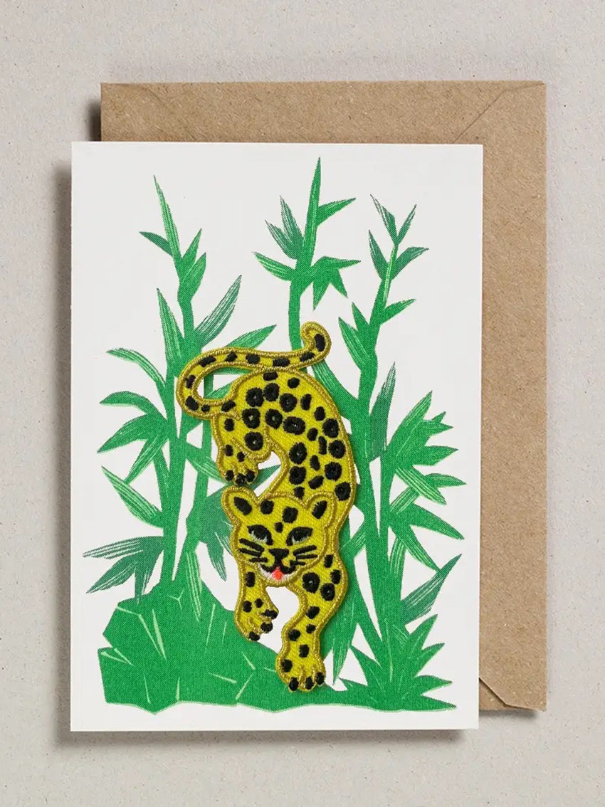 Patch Card Stalking Leopard