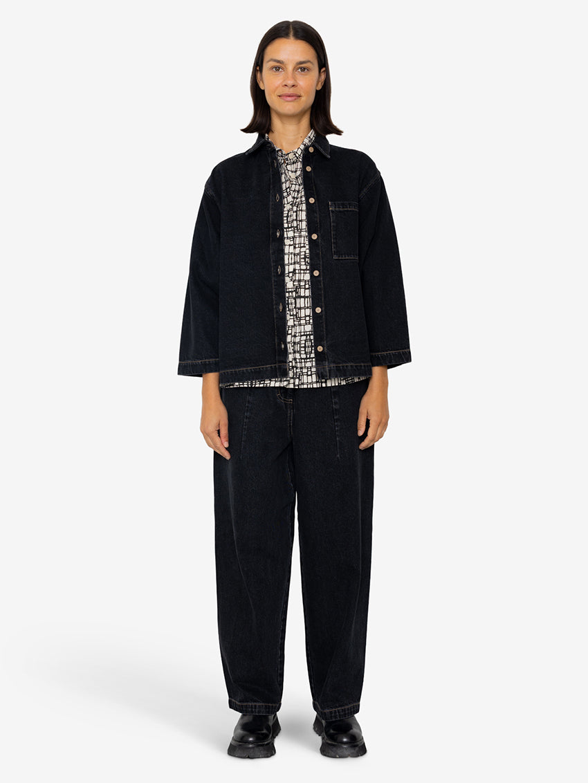 Archive Shirt Washed Black Denim