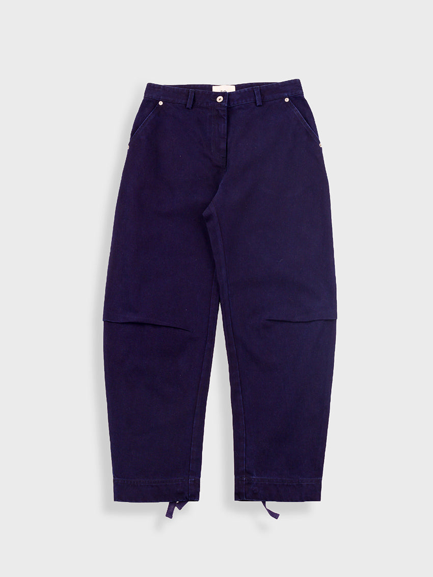 Barrel Pants Deep Indigo Slub