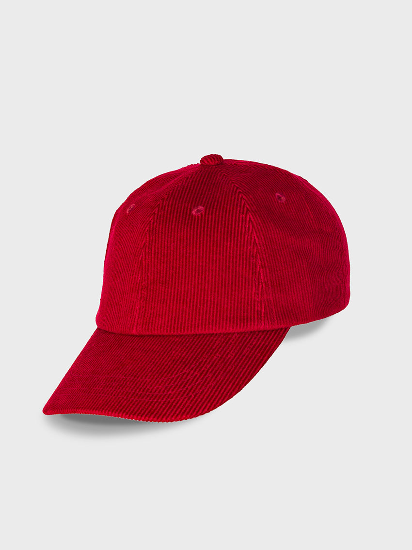 Corduroy Cap Crimson