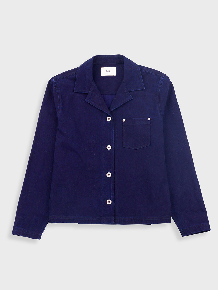 Worker Overshirt Deep Indigo Slub