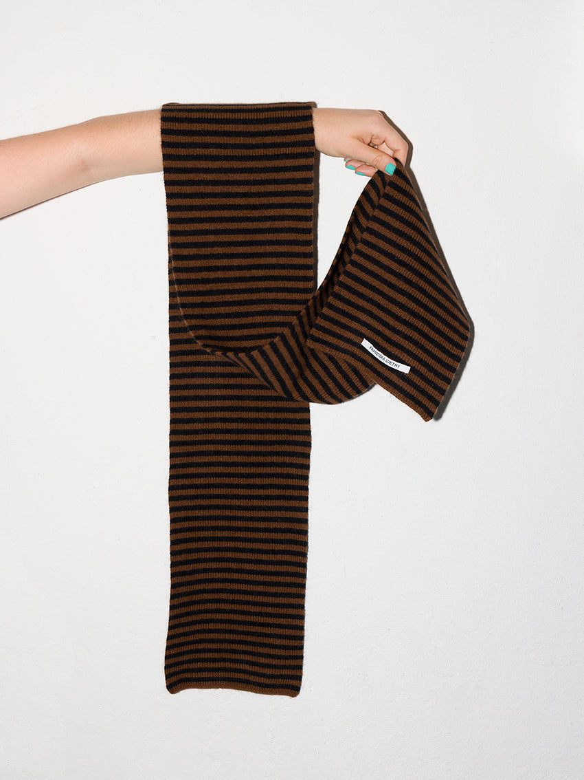 Rami Scarf Brown/Black