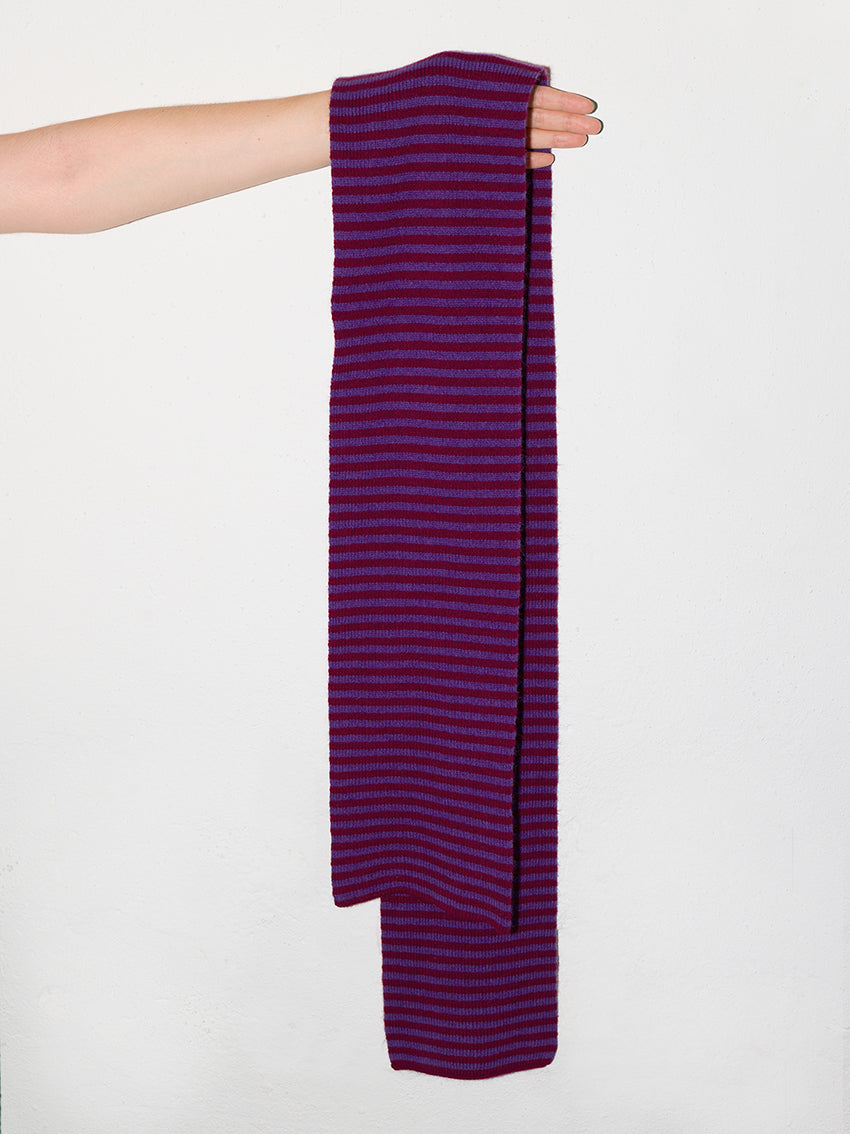 Rami Scarf Violet/Bordeaux