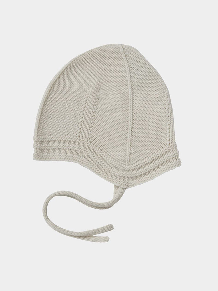 Baby Purlrib Hat Ecru