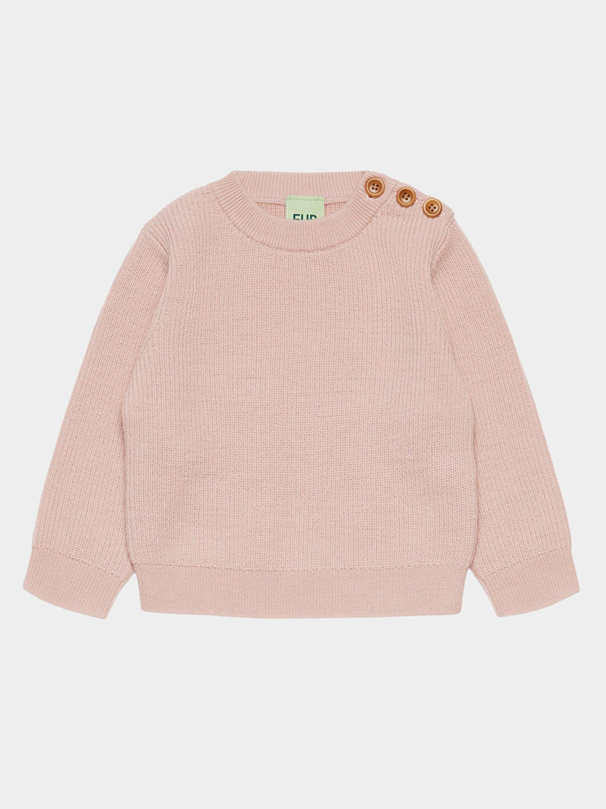 Baby Rib Jumper Pale Rose