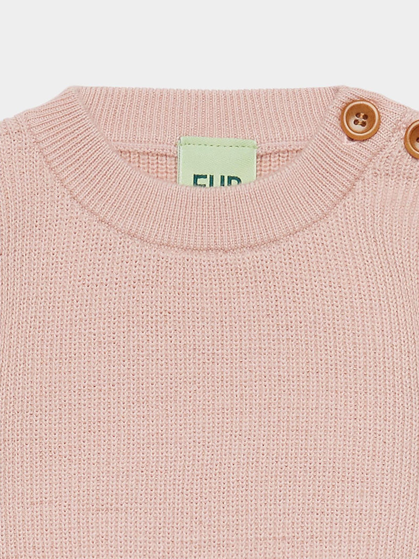 Baby Rib Jumper Pale Rose