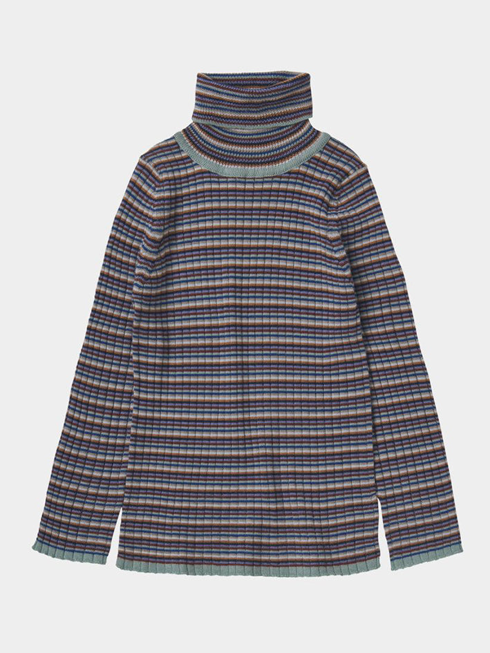 Rollneck Blouse Multistripe