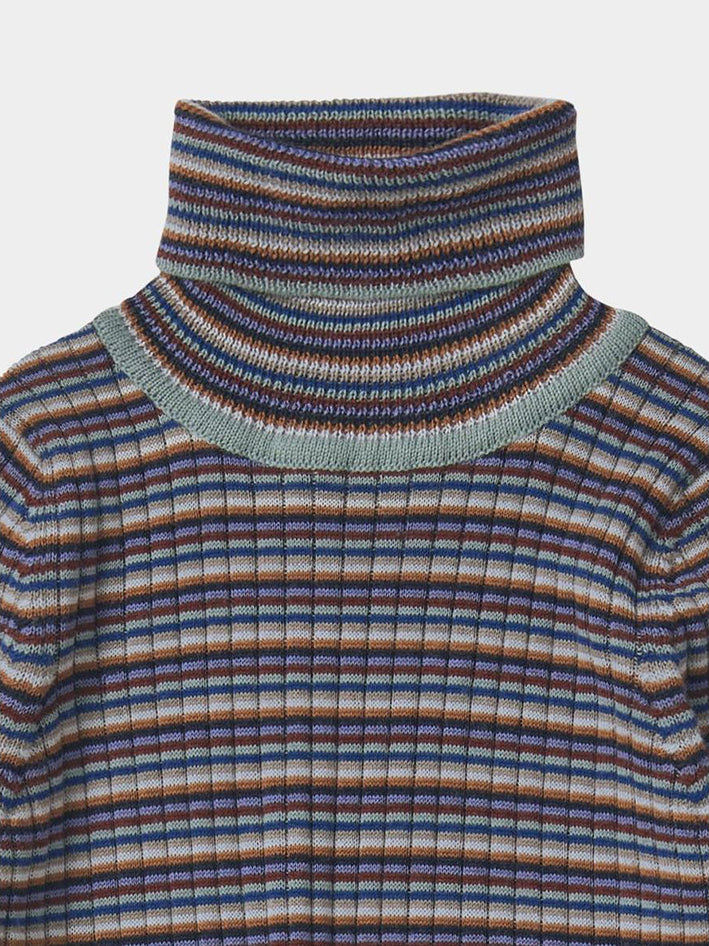 Rollneck Blouse Multistripe