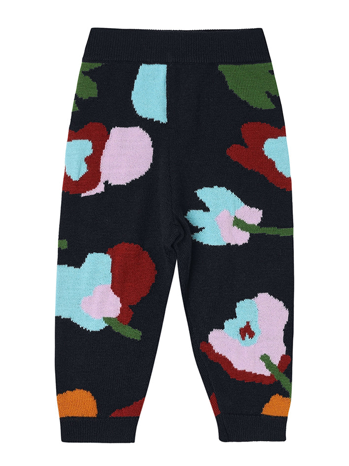 Baby Jaquard Pants Dark Navy