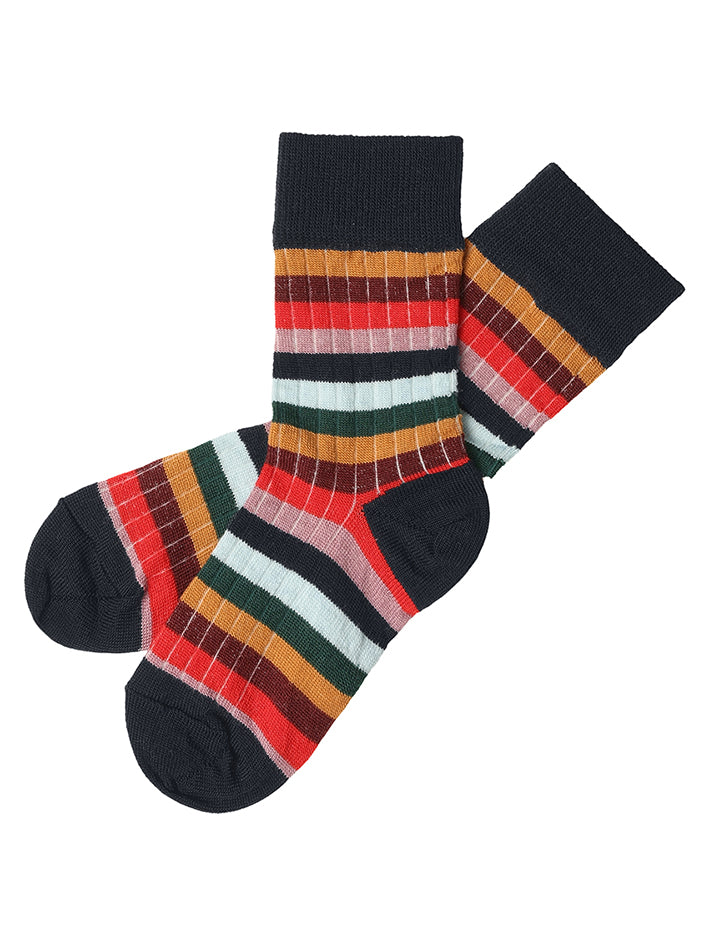 Classic Stripe Socks Dark Navy/Multi Stripe