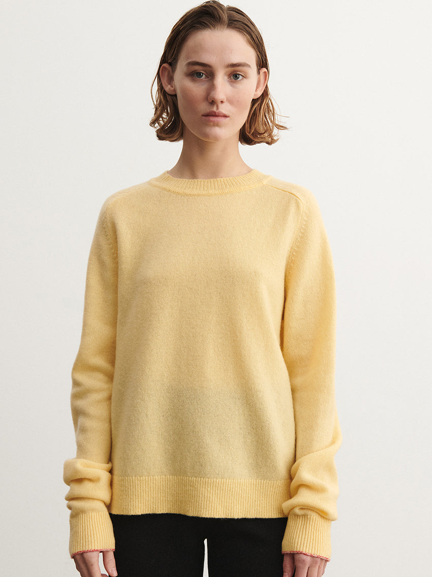 Lambswool Crewneck Sweater Wheat