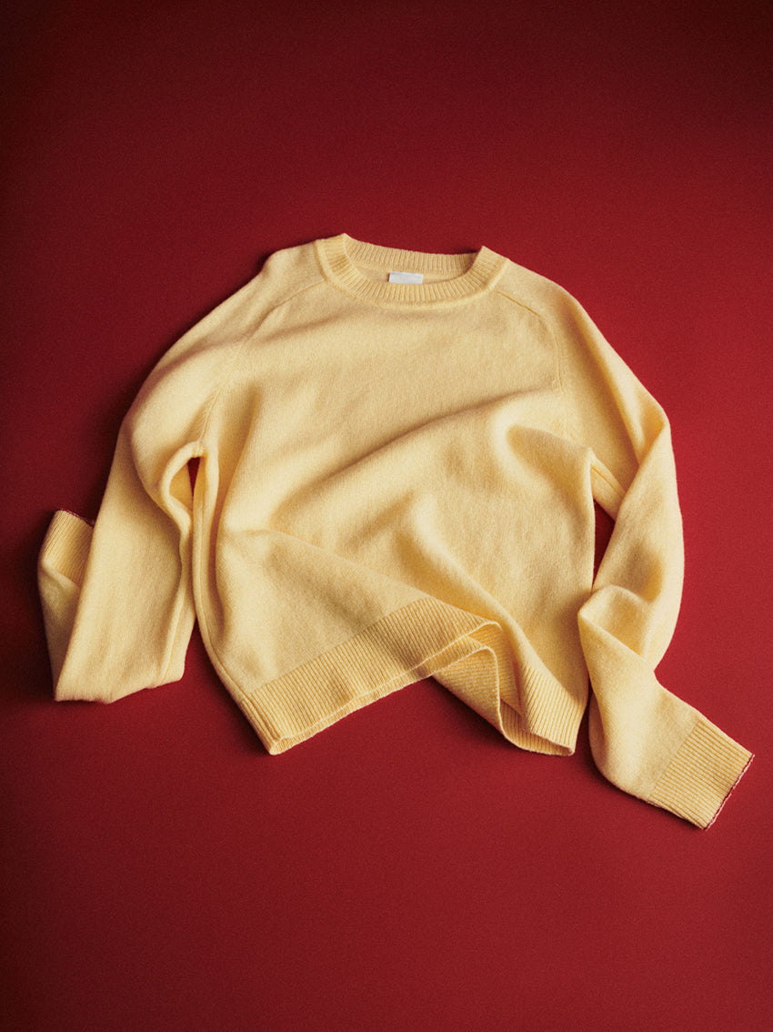 Lambswool Crewneck Sweater Wheat