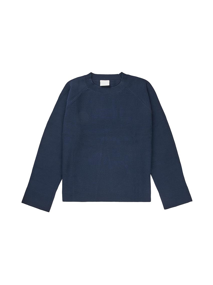Structure Sweater Dark Navy