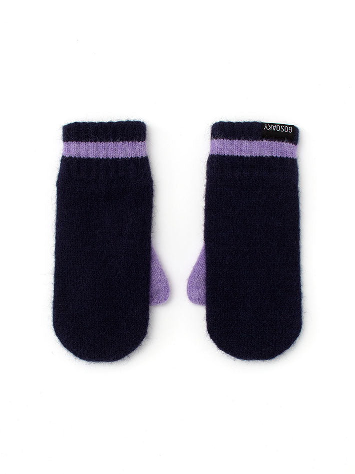 Cute Rabbit Gloves Deep Dark Blue