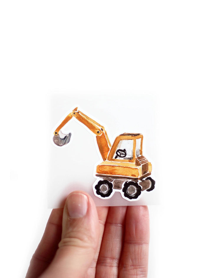 Excavator Iron-On Print