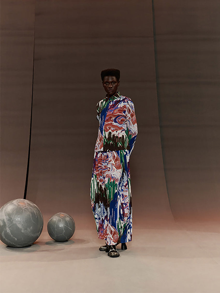 Slope Blouse Graphic Slopes Light