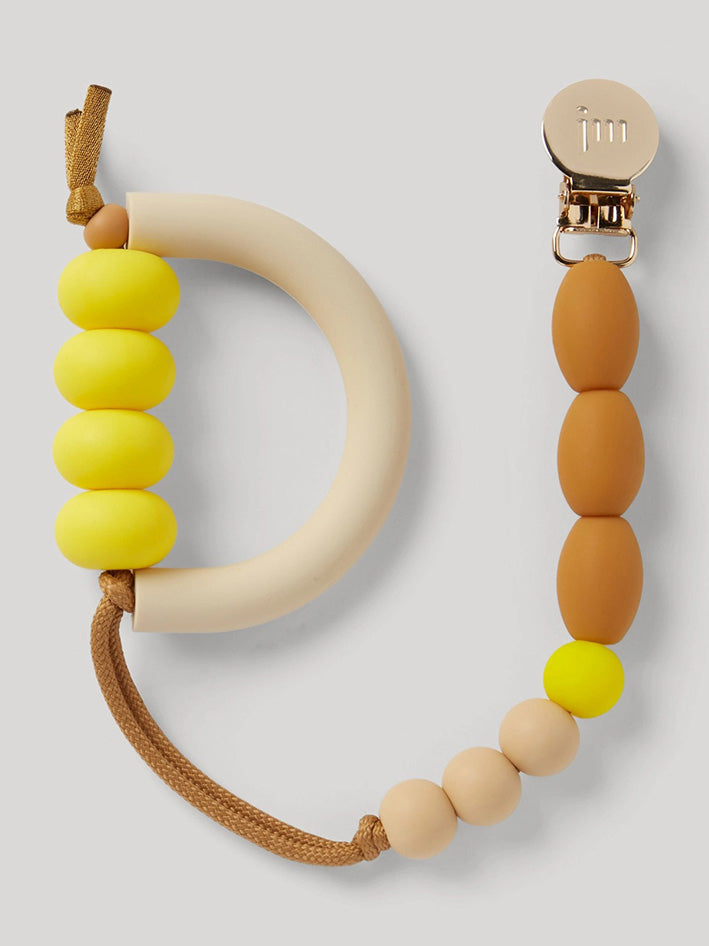 Honey Arch Ring Teether & Clip Set