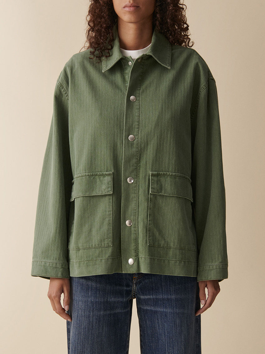 Colette Jacket Chevron Green