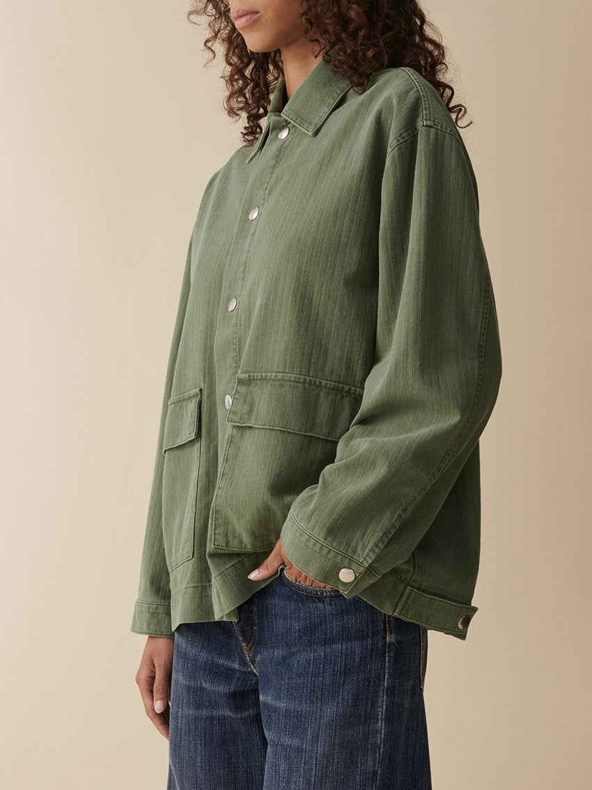 Colette Jacket Chevron Green