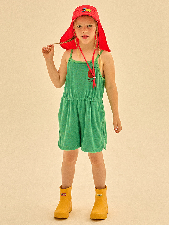 Apples Sleeveless Overall Green