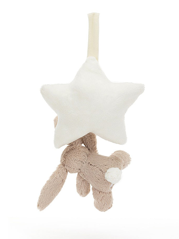 Bashful Beige Bunny Star Musical Pull