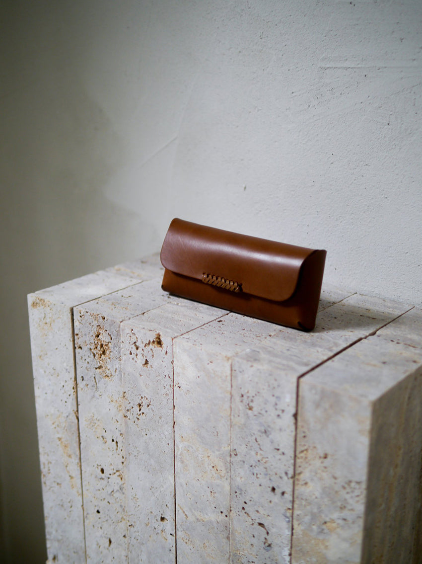 Woven Glasses Case Chestnut