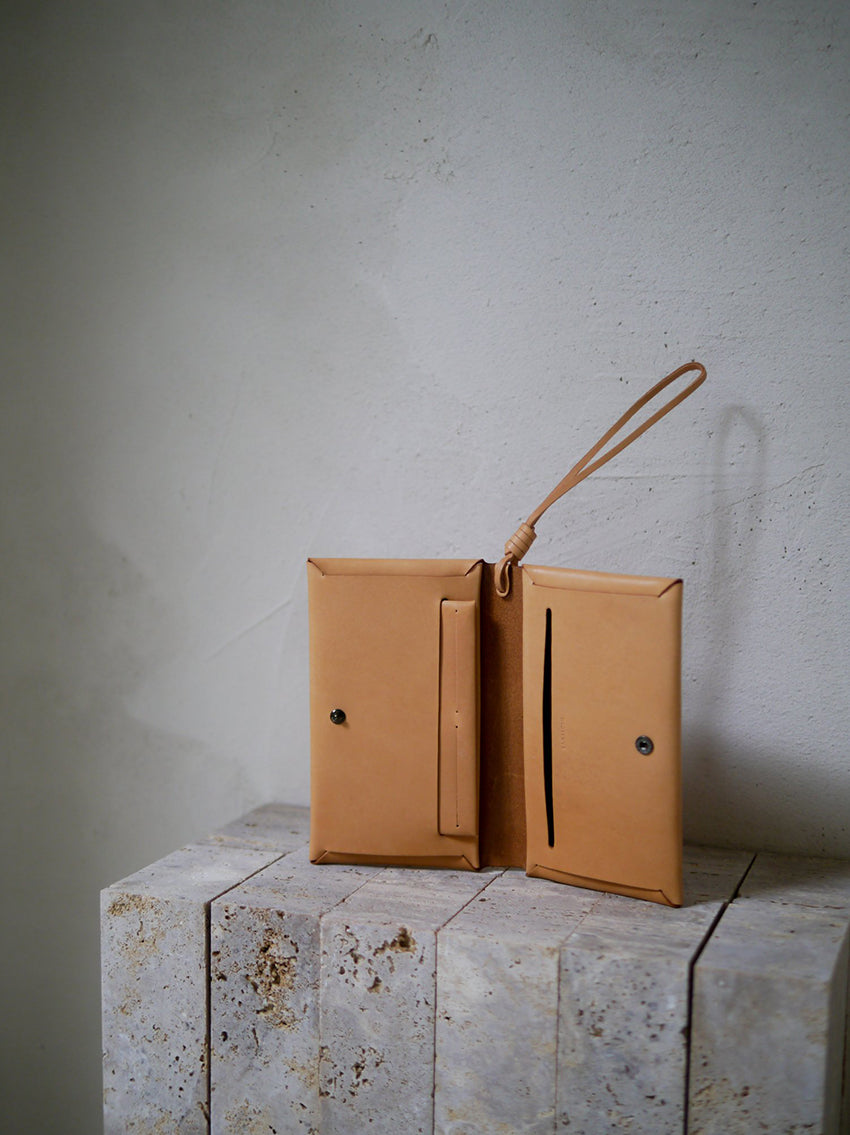 Woven Passport Wallet Natural