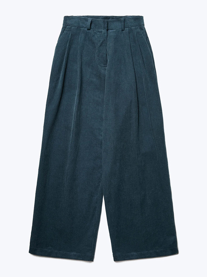 Interim Cord Pant Petrol Blue