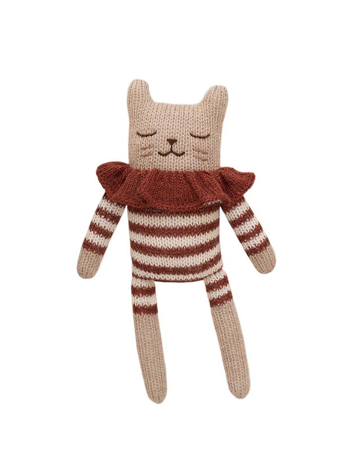 Kitten Soft Toy Sienna Striped Romper