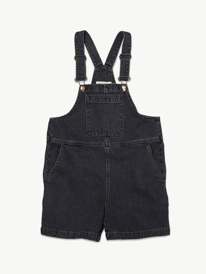 Short Dungaree Washed Black