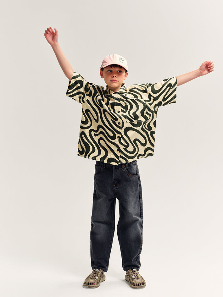 Tapered Jean Faded Black Denim