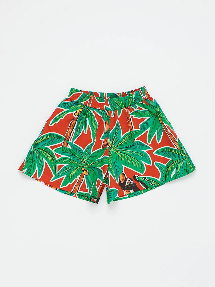 Monkey Forest Short Red